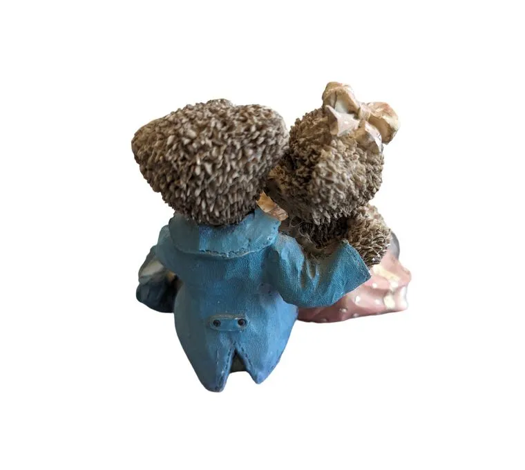 2 Teddy Bears with Cat