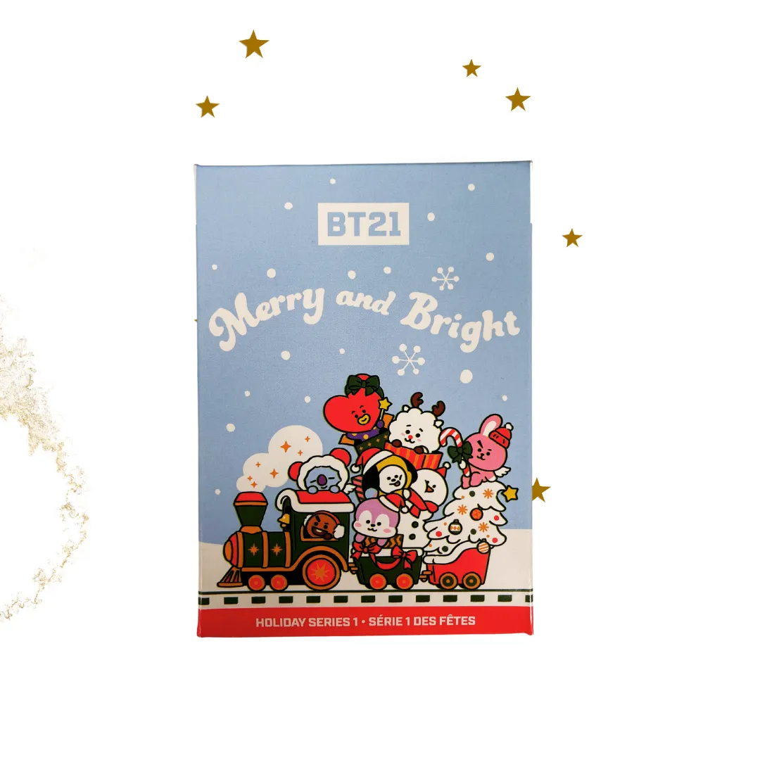 BT21 Merry and Bright Plush Keychain (Holiday Series 1): (1 Blind Box)