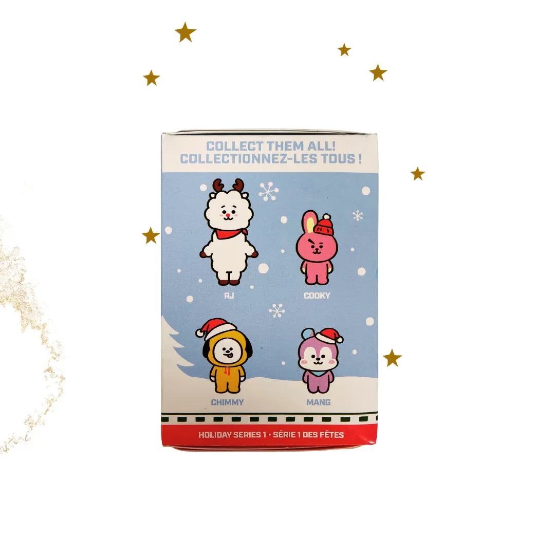 BT21 Merry and Bright Plush Keychain (Holiday Series 1): (1 Blind Box)