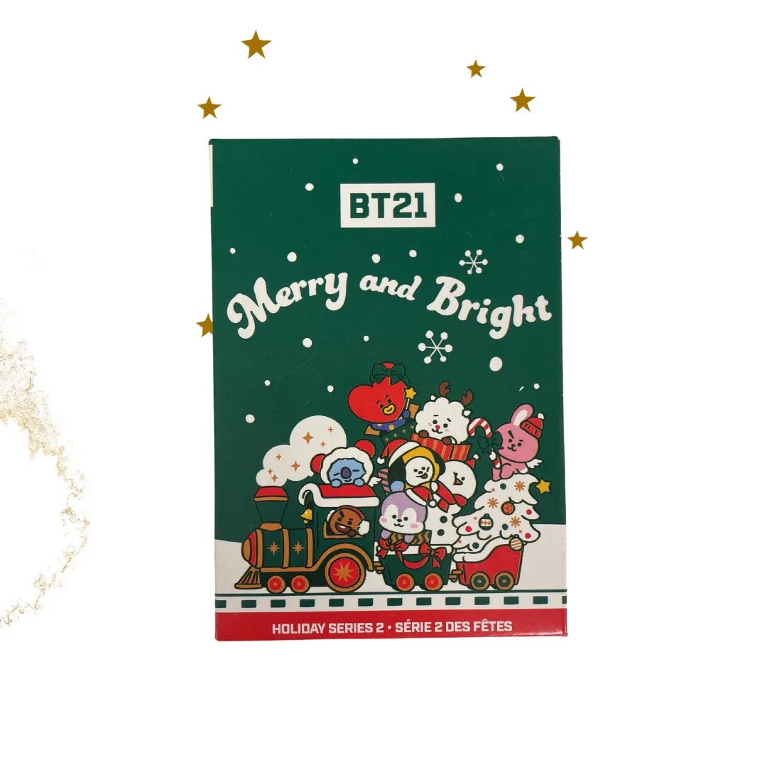 BT21 Merry and Bright Plush Keychain (Holiday Series 2): (1 Blind Box)