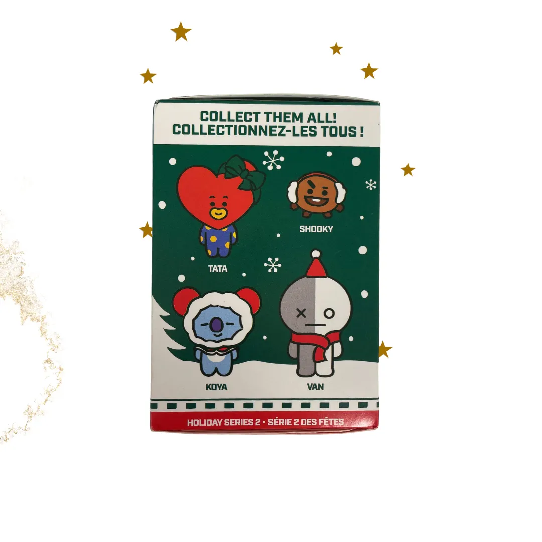 BT21 Merry and Bright Plush Keychain (Holiday Series 2): (1 Blind Box)