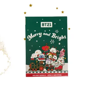 BT21 Merry and Bright Plush Keychain (Holiday Series 2): (1 Blind Box)