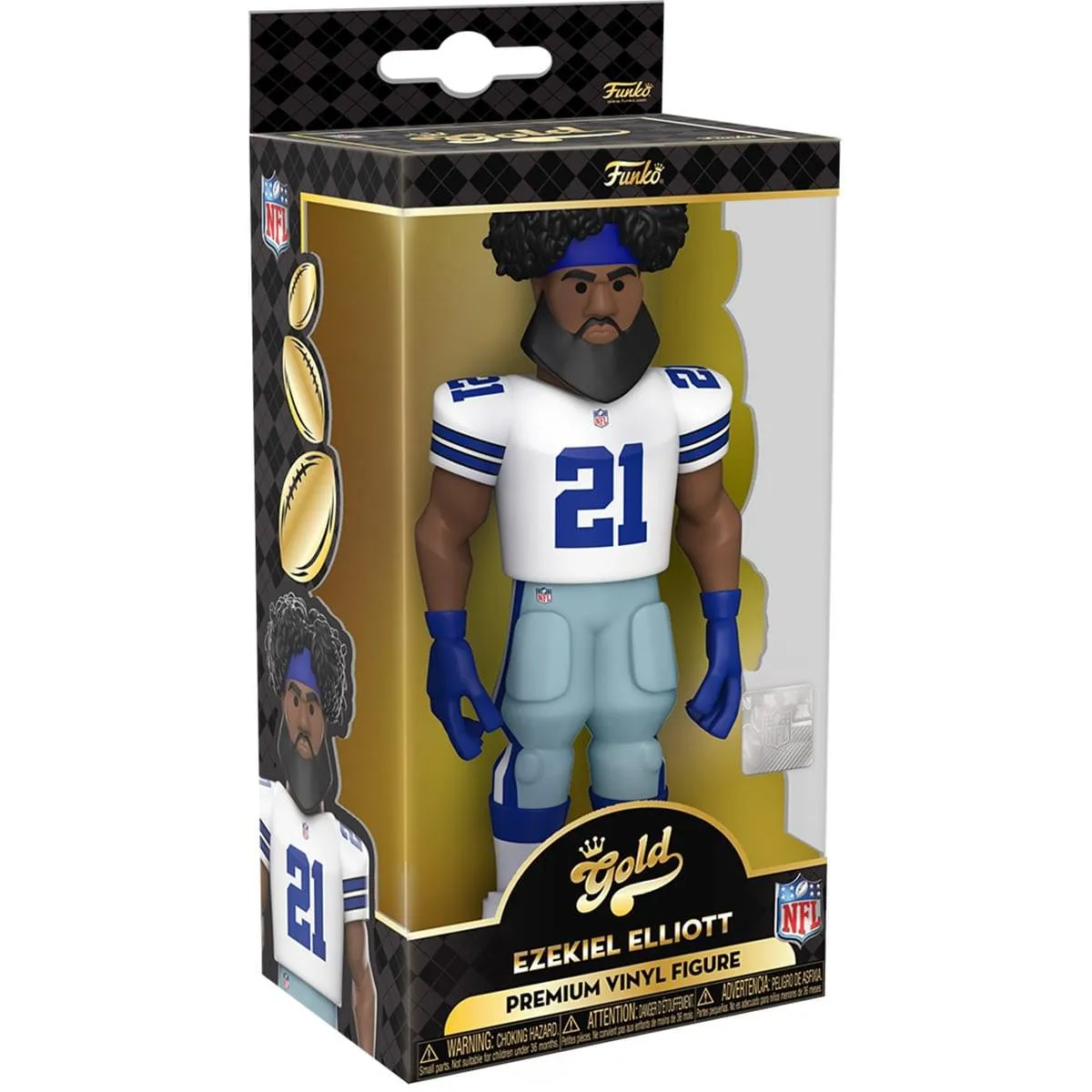 Dallas Cowboys NFL Funko Gold 5 Inch Vinyl Figure | Ezekiel Elliott