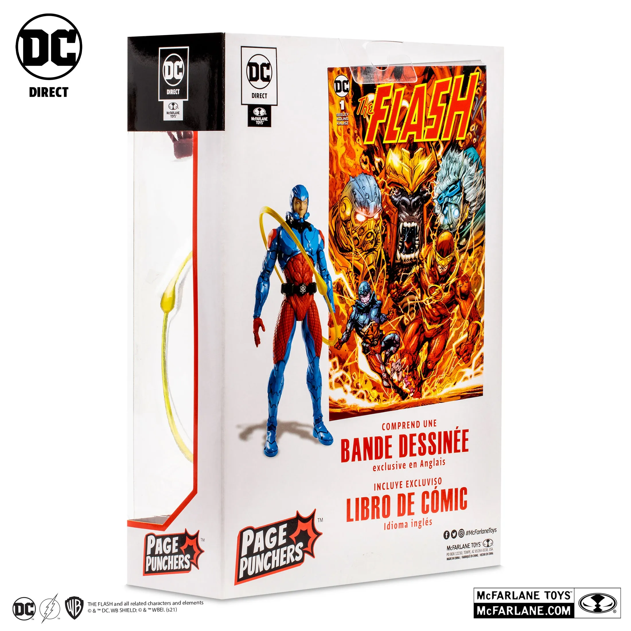 DC Comics Page Punchers The Atom with The Flash Comic 7" Inch Scale Action Figure - McFarlane Toys