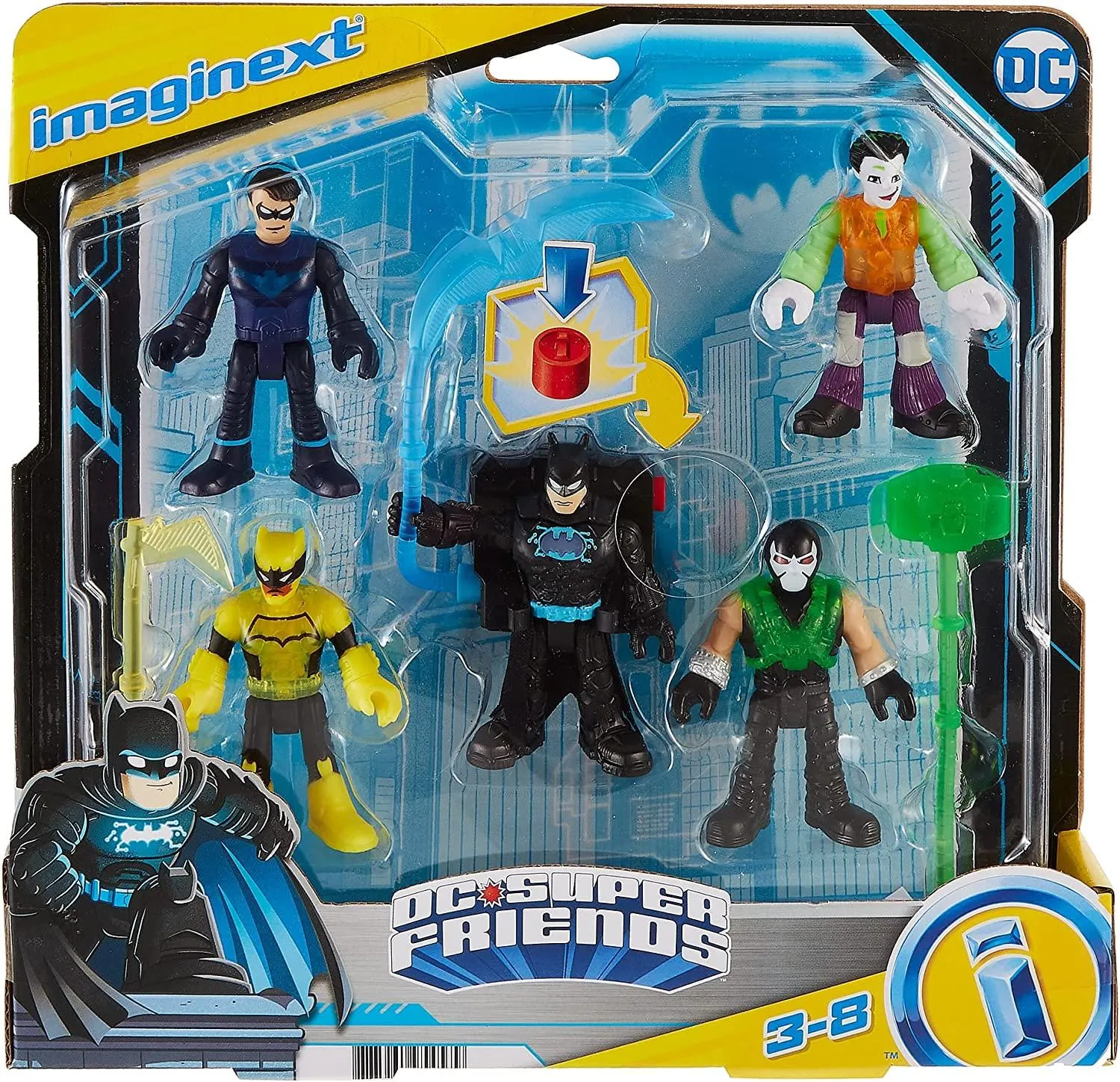 DC Playset with Supreheroes and Supervillains Batman World