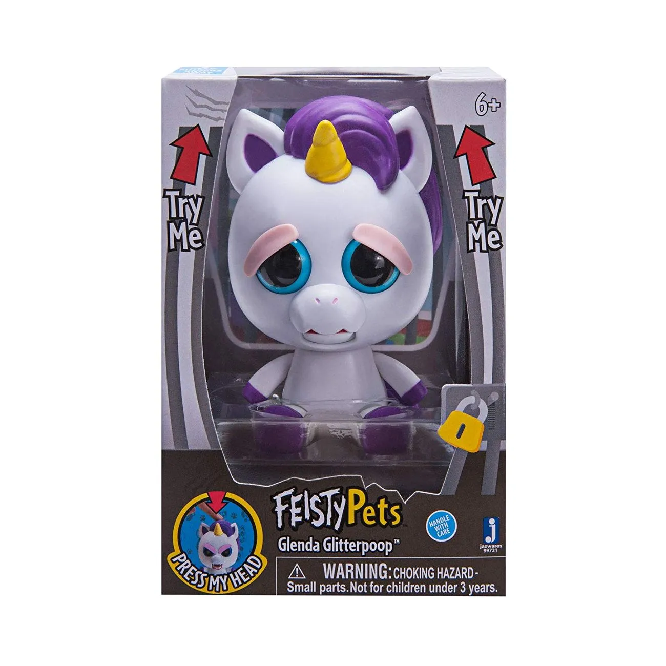 Feisty Pets 4 Inch(10cm) Figure With Function Glenda Glitterpoop
