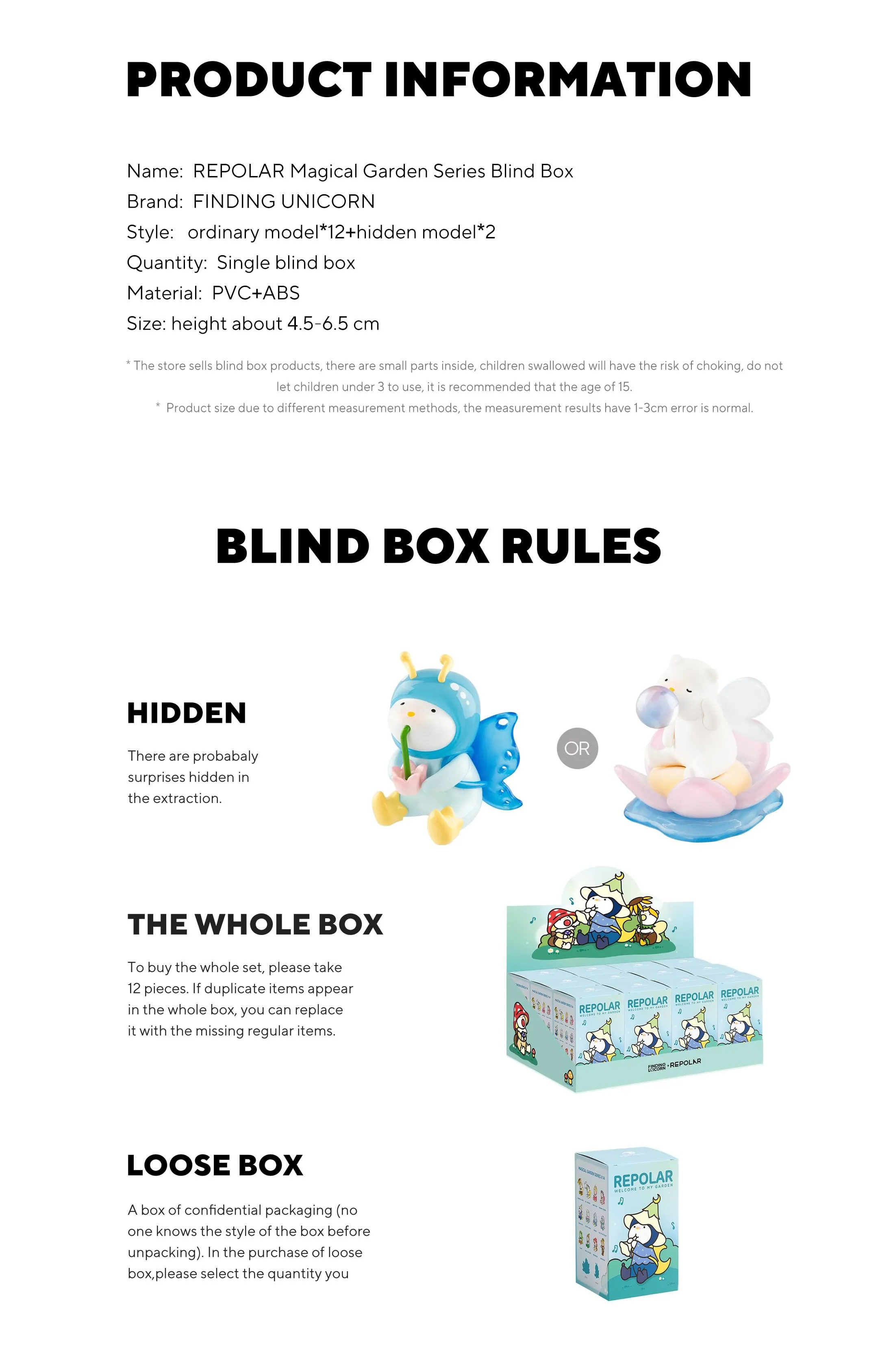 Finding Unicorn - Repolar Magical Garden Series Blind Box Finding Unicorn