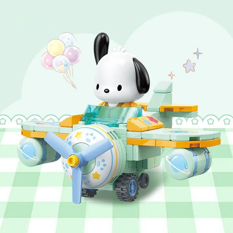 Kawaii Figure Surprising  Transportation Building Blocks Blind Box