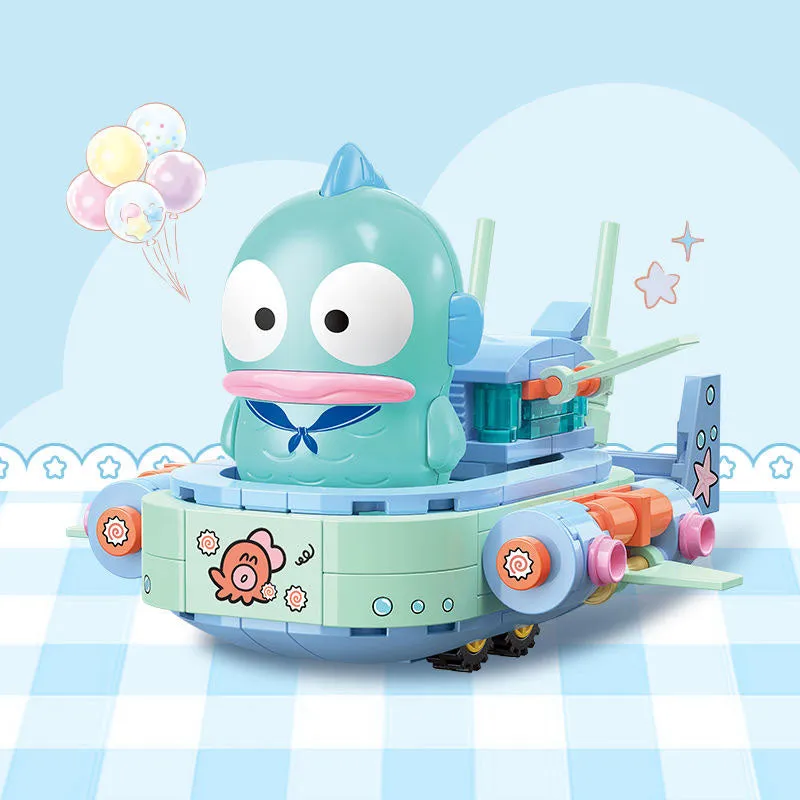 Kawaii Figure Surprising  Transportation Building Blocks Blind Box