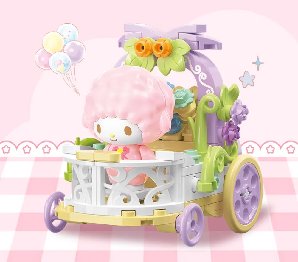 Kawaii Figure Surprising  Transportation Building Blocks Blind Box
