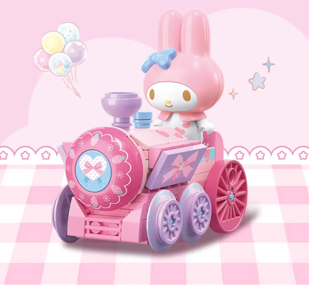 Kawaii Figure Surprising  Transportation Building Blocks Blind Box