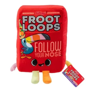 Kelloggs 6 Inch Funko Plush | Froot Loops Cereal Box