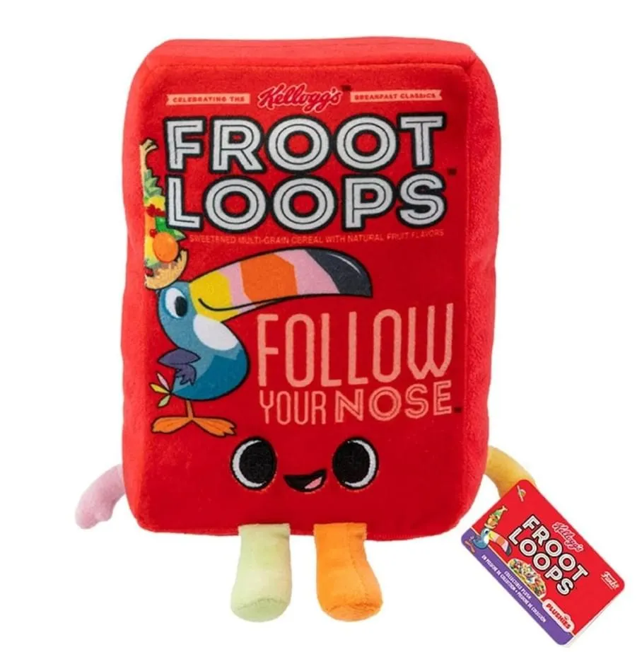 Kelloggs 6 Inch Funko Plush | Froot Loops Cereal Box
