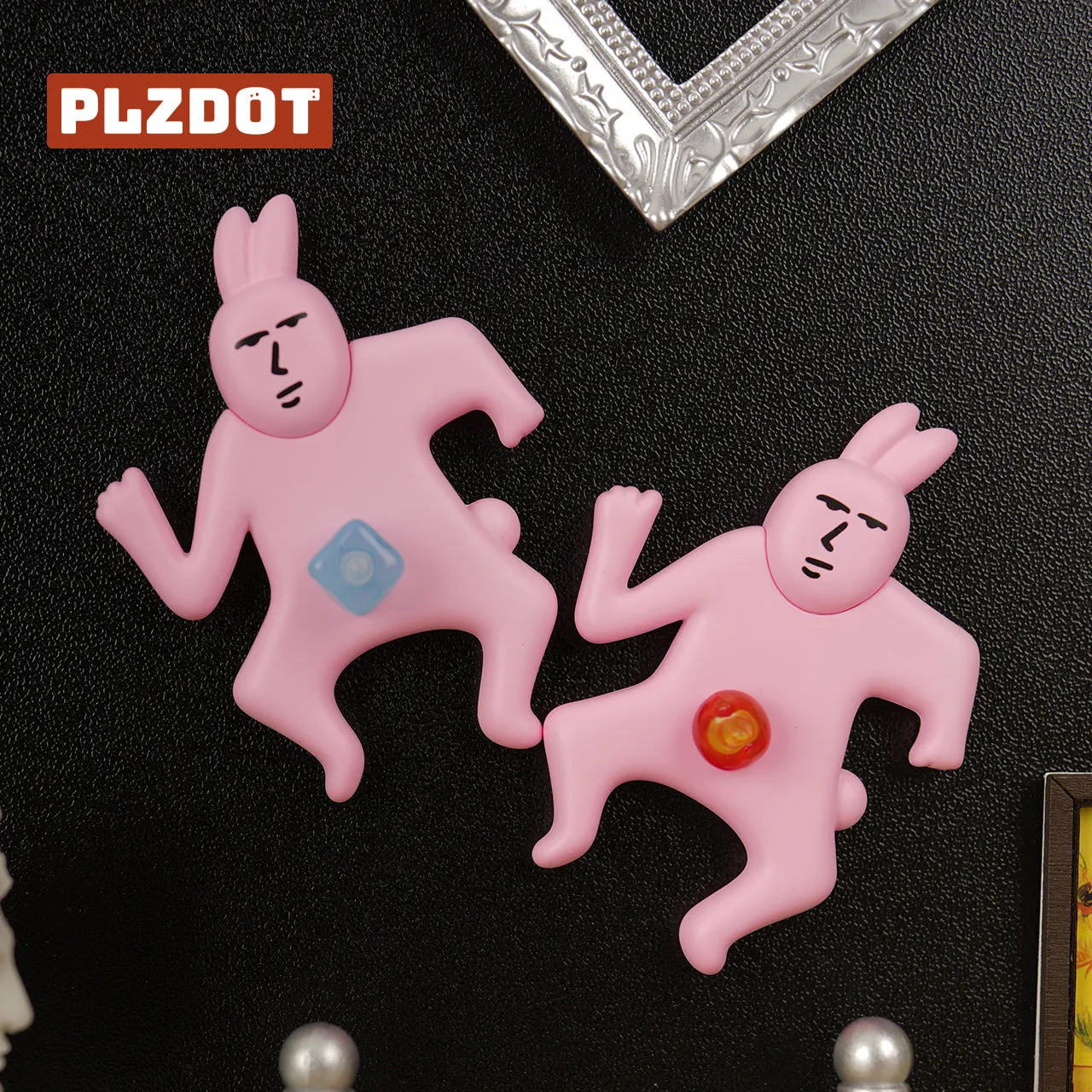 【NEW】PLZDOT My Friend Pink Rabbit Abstract Mini Series Blind Box