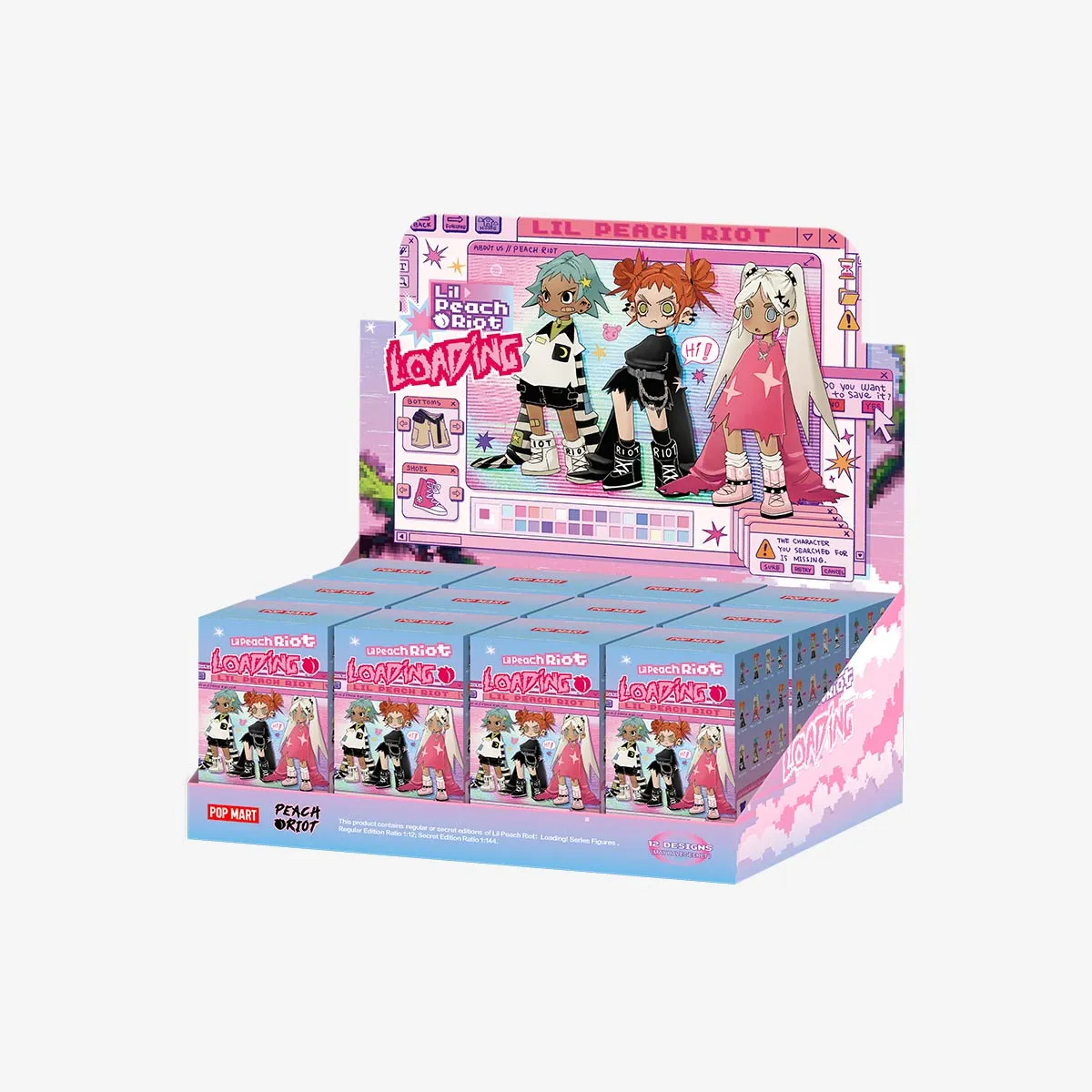 POP MART Lil Peach Riot：Loading! Series Figures [1 Blind Box]