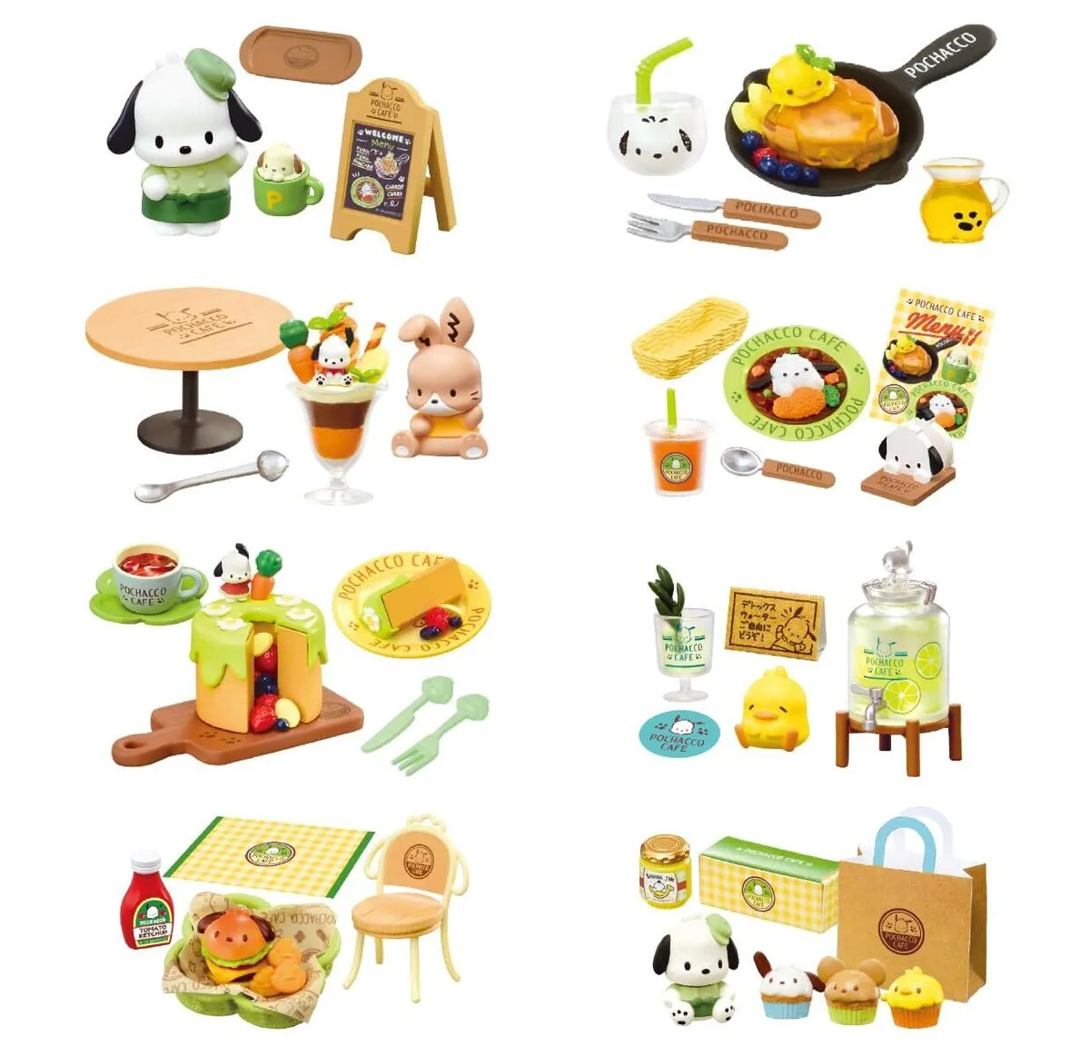 [Re-Ment] Pochacco Cafe (Box of 8)