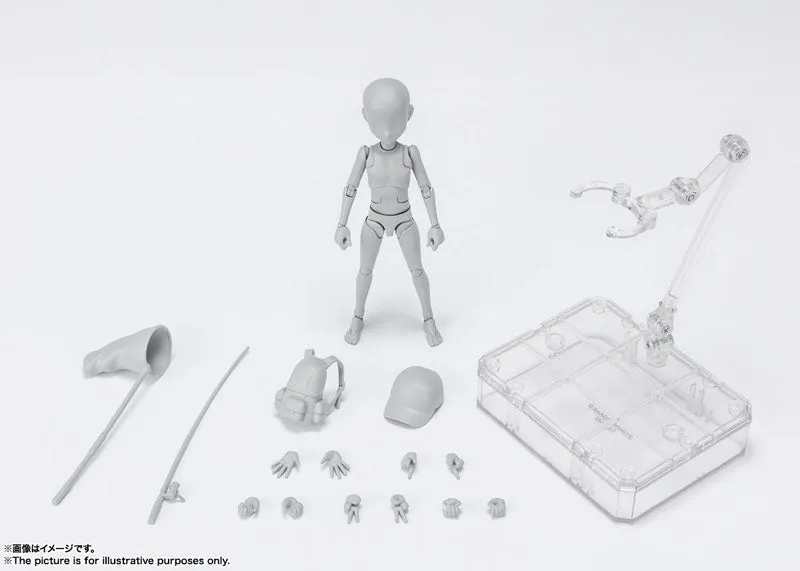 S.H.Figuarts Body Kun & Body Chan -Ken Sugimoril- Edition DX Set (Gray Color Ver.) Bundle
