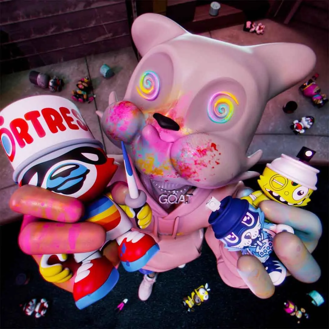 Superplastic x Kranky Series One Case of 12 Mystery Boxes: Vinyl 3.5-Inch Collectible Figures