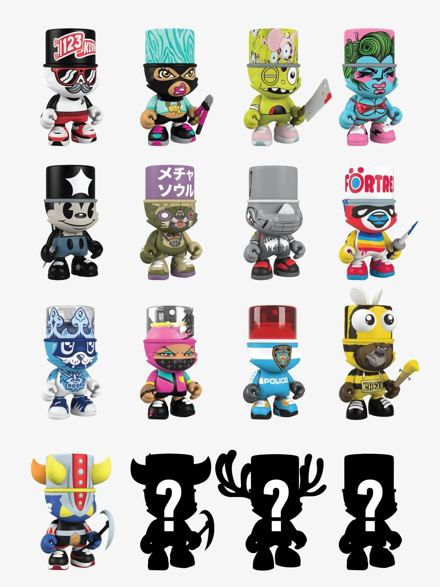 Superplastic x Kranky Series One Case of 12 Mystery Boxes: Vinyl 3.5-Inch Collectible Figures